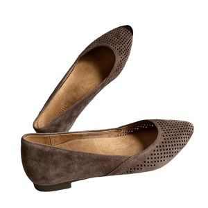 Vionic Women's Gem Posey Ballet Flat, Taupe, Size: 6.5